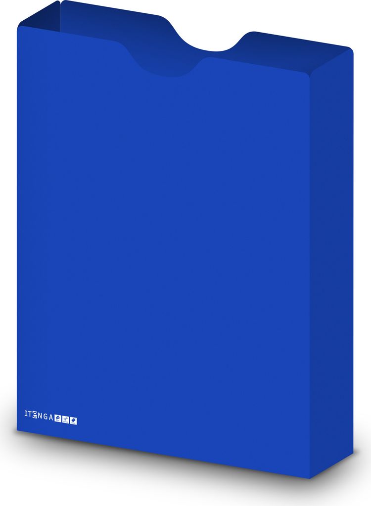 itenga Heftbox DIN A4 Hochformat aus PP blau Produktbild 