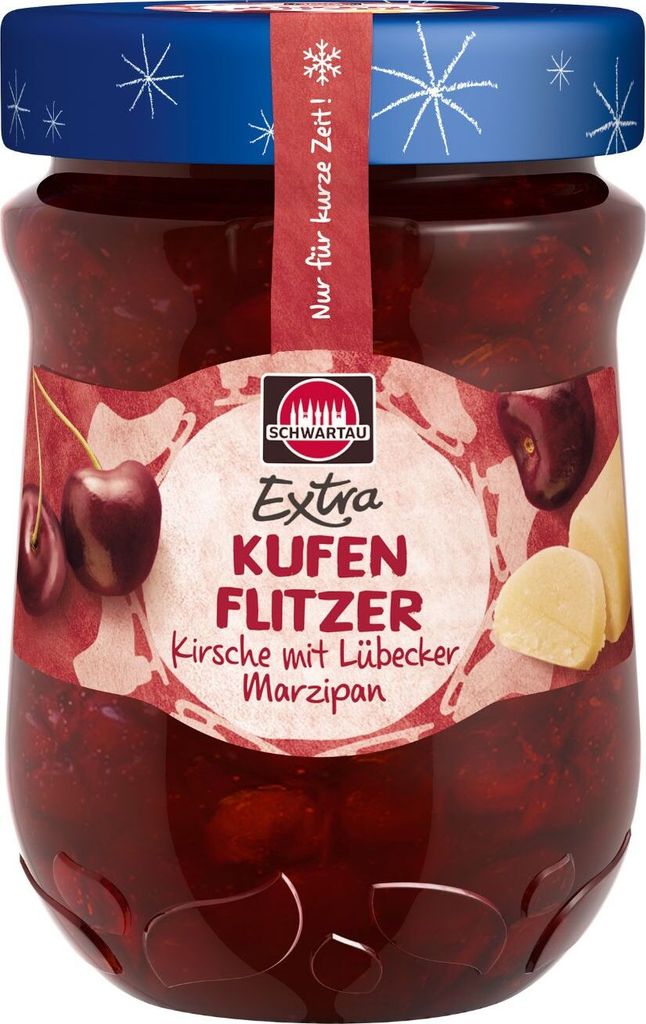 Schwartau Extra Kirsch-Marzipan "Kufenflitzer", 340g Produktbild 