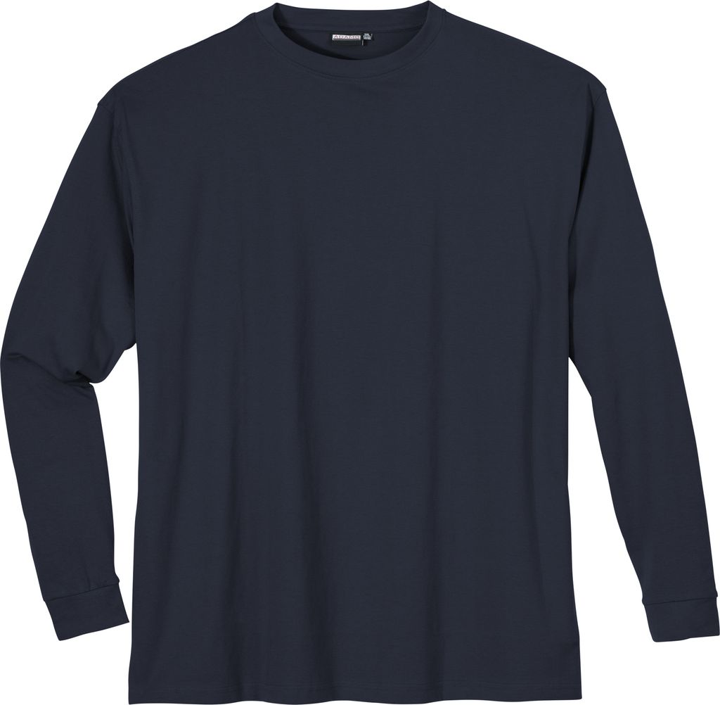 Adamo Langarmshirt große Größen navy