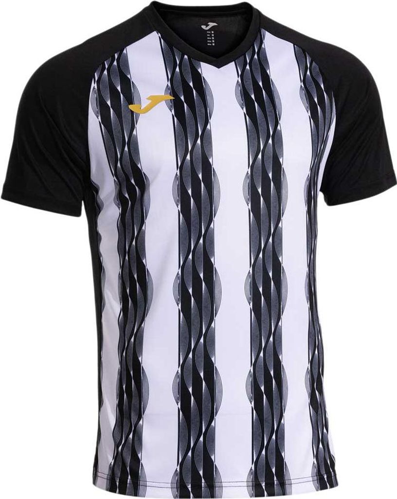 Joma Inter V Kurzarm-t-shirt Schwarz M Mann Schwarz M