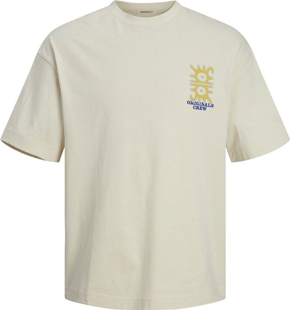 Jack & Jones Kalbarri Back Esp Kurzarm-t-shirt Beige L Mann Beige L