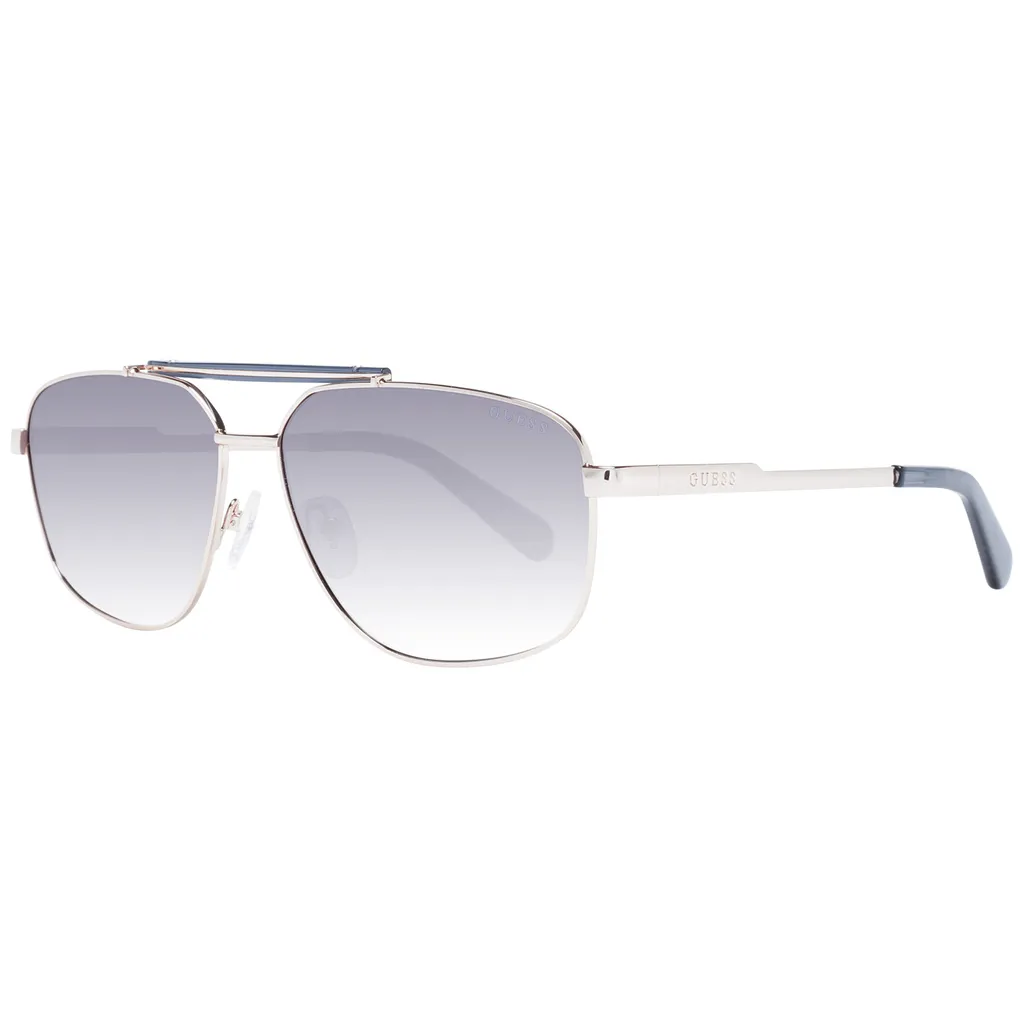 Lunettes de soleil Aviateur Guess pour Homme - Monture Métal Or et Noir