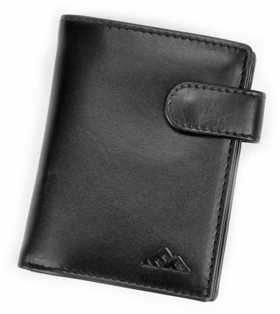 Portefeuille El Forrest GREG34276 en cuir véritable noir pour homme