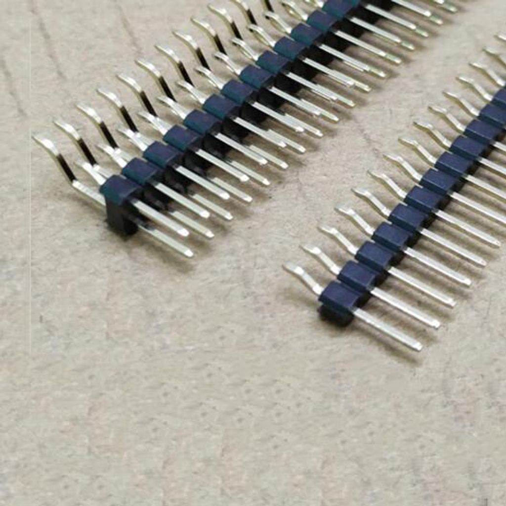 Stiftleiste / Pinleiste 2.54 mm, 40 Pin, gebogen : 1*40P Ausführung: 1*40P