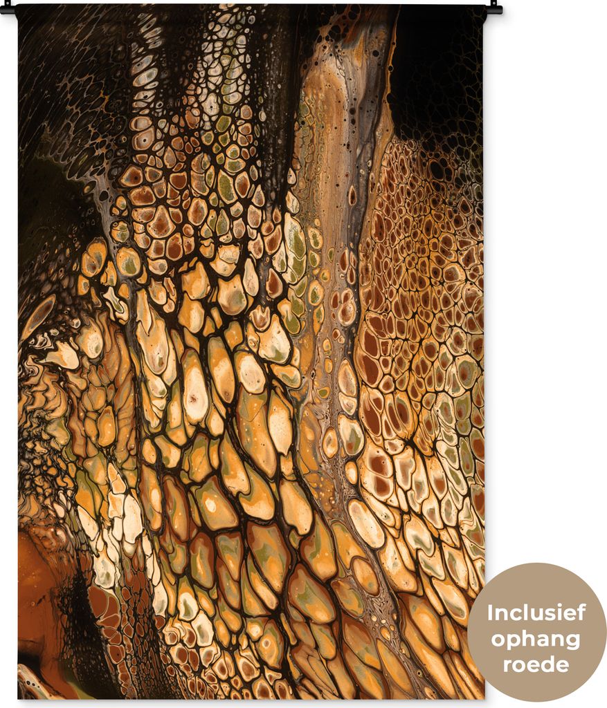 MuchoWow Wandteppich Wandbehang Malerei - Abstrakt - Design 120x180 cm Tapisserie Dekoration Wandtuch - Schlafzimmer - Dekorationen für das Haus