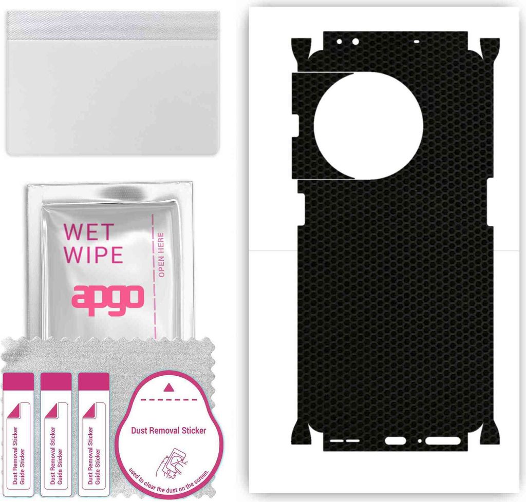 apgo Rückseite + Seiten Schutzfolie, Skin, kompatibel mit OnePlus 11R 5G, Hinten Displayschutzfolie aus Vinylfolie, kratzfest, einfache Montage - ...