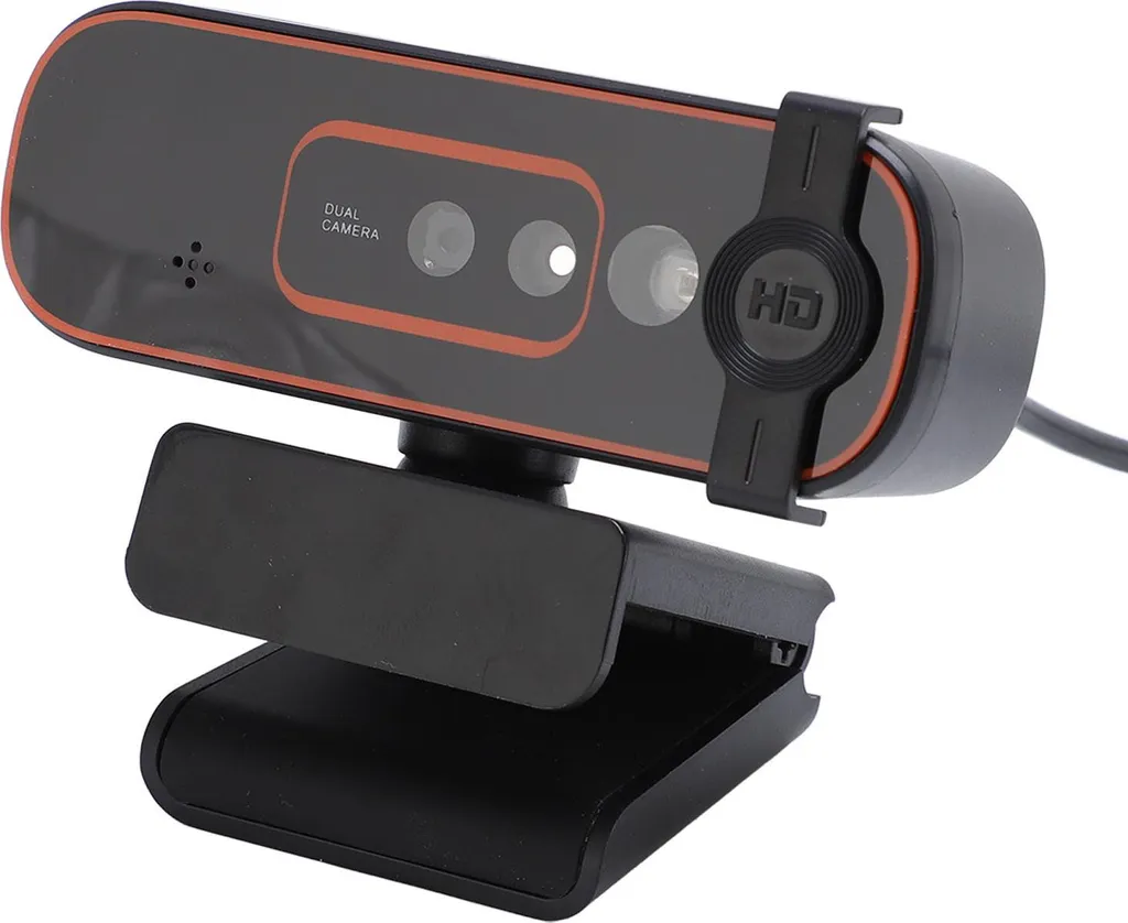 Webcam Full HD pour PC avec reconnaissance faciale et microphone privé