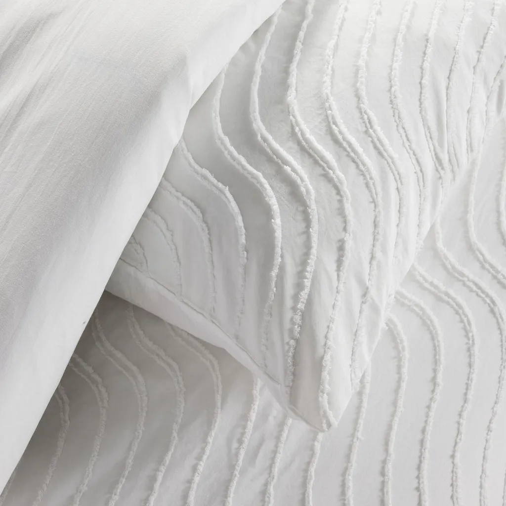 Parure de lit imprimé fleurs en coton ESSENTIAL - Housse et Taies
