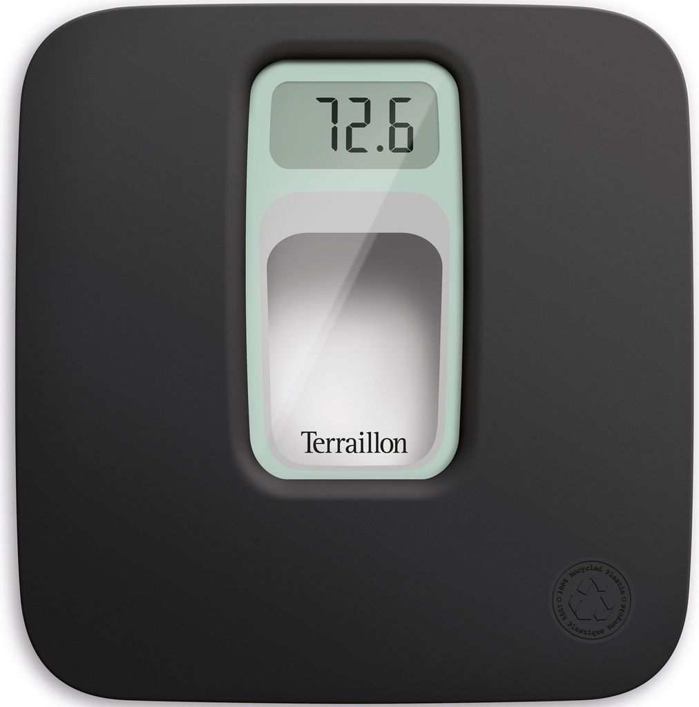 Terraillon 15244 personal scale Square Black Electronic personal scale