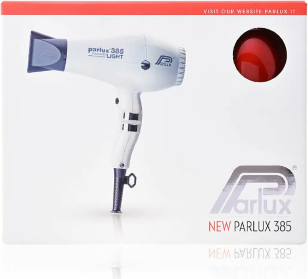 Sèche-cheveux Brushing Rapide Parlux 385 Rouge pour Cheveux Difficiles - 4