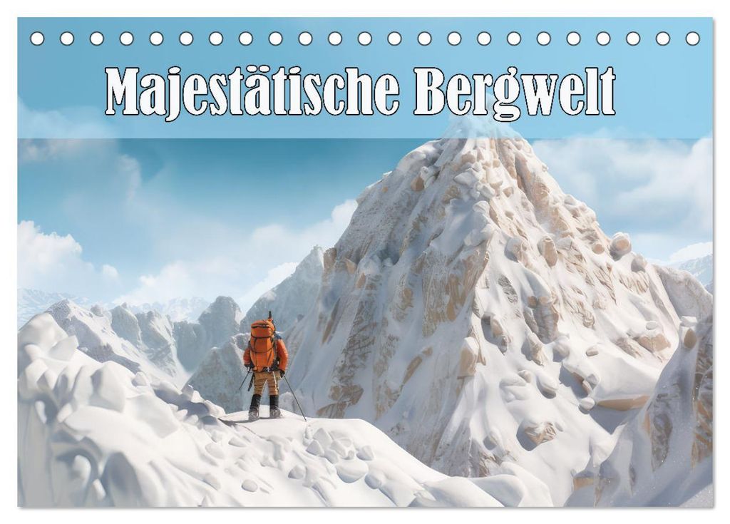 Imposante Bergwelt (Tischkalender 2027 DIN A5 quer), CALVENDO Monatskalender