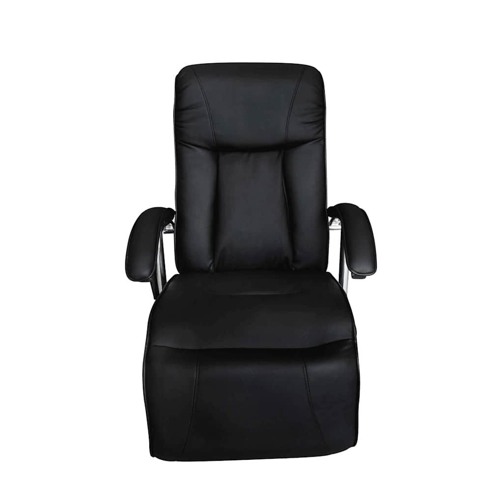 masážne kreslo vidaXL Black Imitation Leather Obrázok produktu 