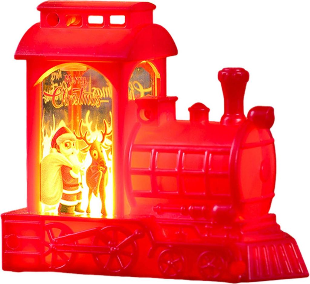 Beleuchteter Vintage-LKW als Weihnachts-Schneeball mit wirbelndem Glitzer, batteriebetrieben, LED-Wasserauto-Dekoration für die Weihnachtsdekorati...
