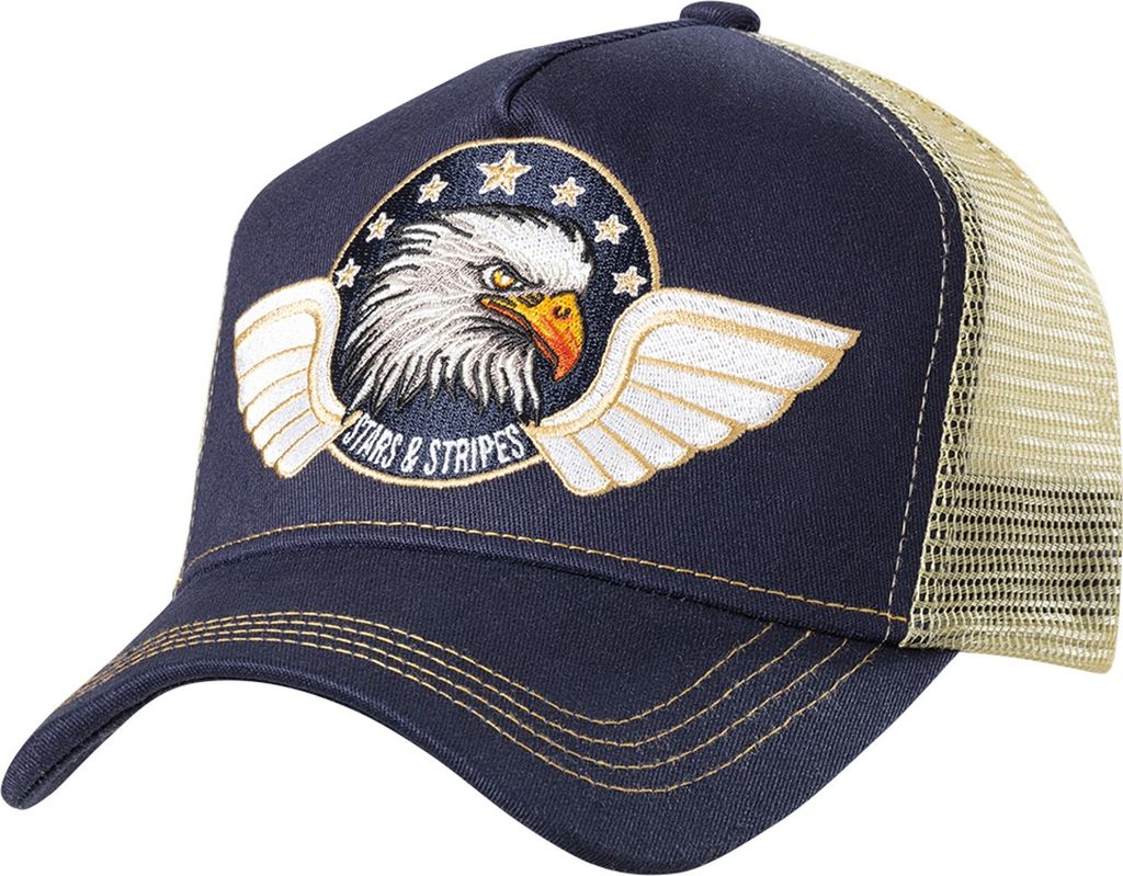 Stars & Stripes Basecap Truckercap Cap »EAGLE« Blau Produktbild 