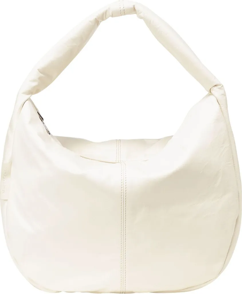 Grand sac à épaule en cuir Maisy Marc O'Polo couleur sable et souple