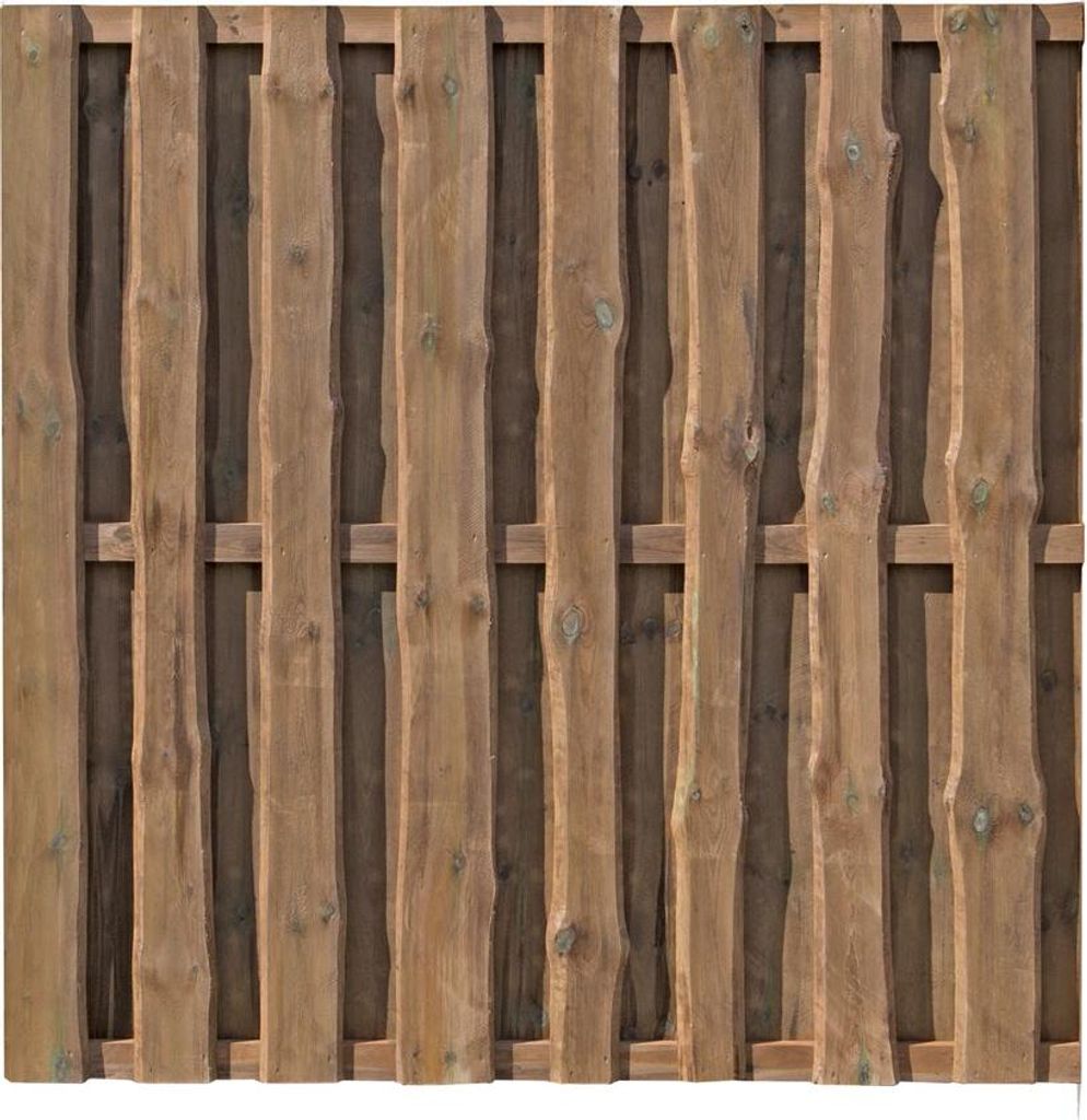 Delta Bohlen-Zaun Natura braun 180x180cm