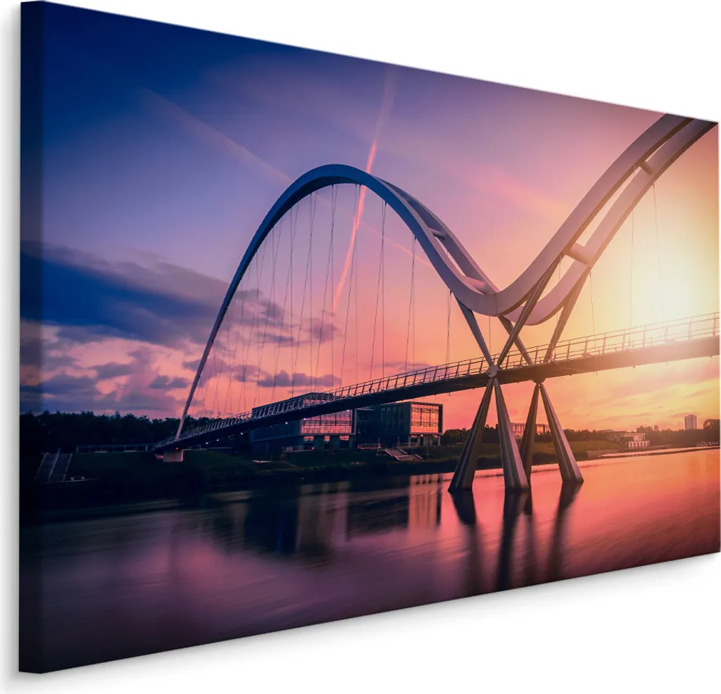 Carta da Parati Infinity Bridge Britain 70x50 cm Stampa su Tela XXL