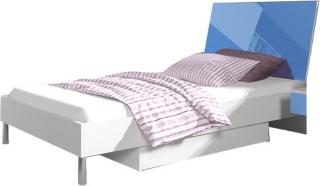 Blaues Kinderzimmer Schlafzimmer Jugendzimmer Set Schrank Tisch Bett Neu 4 tlg.