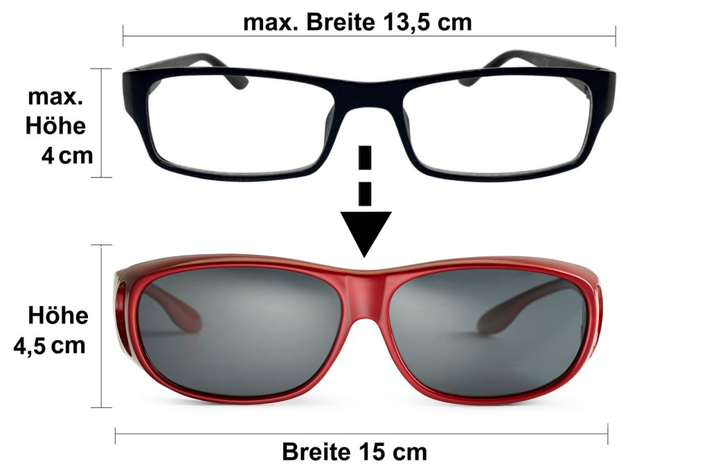 FALINGO Sonnenbrille Überzieh Überziehbrille CLASSIC Produktbild 2