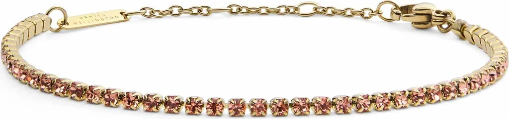 Bracelet Tennis or abricot anti-ternissement, bijou durable et élégant