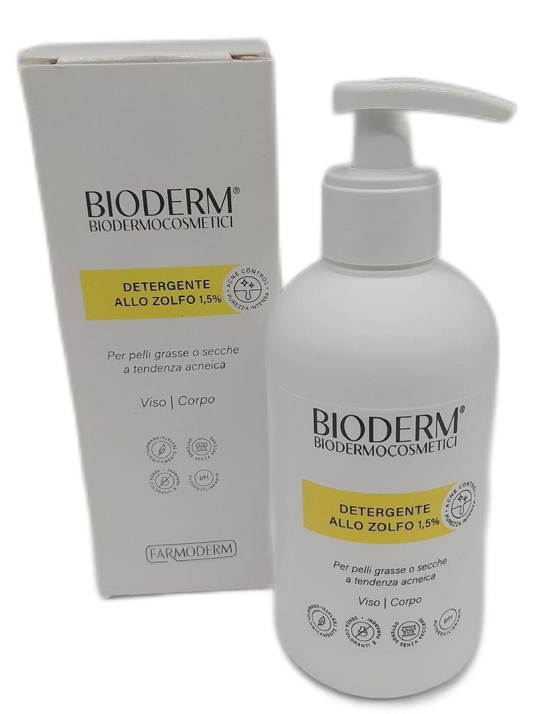 Bioderm S Schwefelhaltiges Reinigungsmittel für fettige Produktbild 