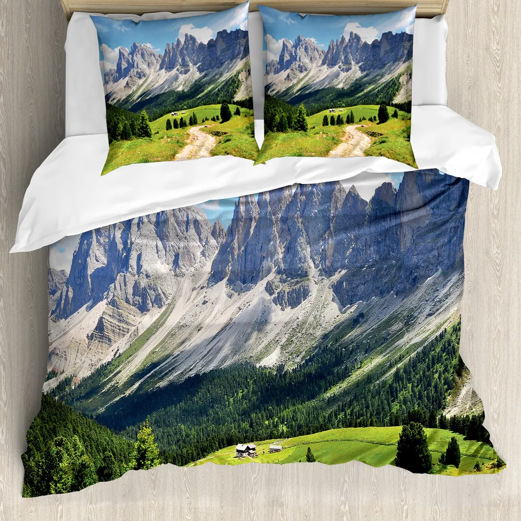 ABAKUHAUS Copripiumino Berg 200x200 - Set Letto Anallergico Alpino