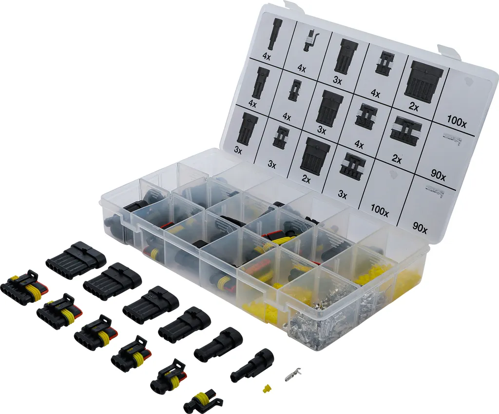 Kit 425 Connettori Elettrici Rapidi per Riparazioni Automobilistiche