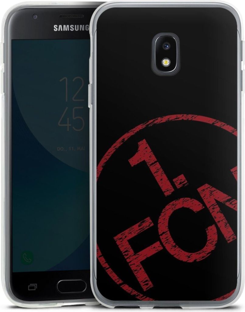 DeinDesign Handyhülle für Samsung Galaxy J3 (2017) Silikon Hülle Case Smartphone Schutzhülle 1. FCN Fanartikel Textur
