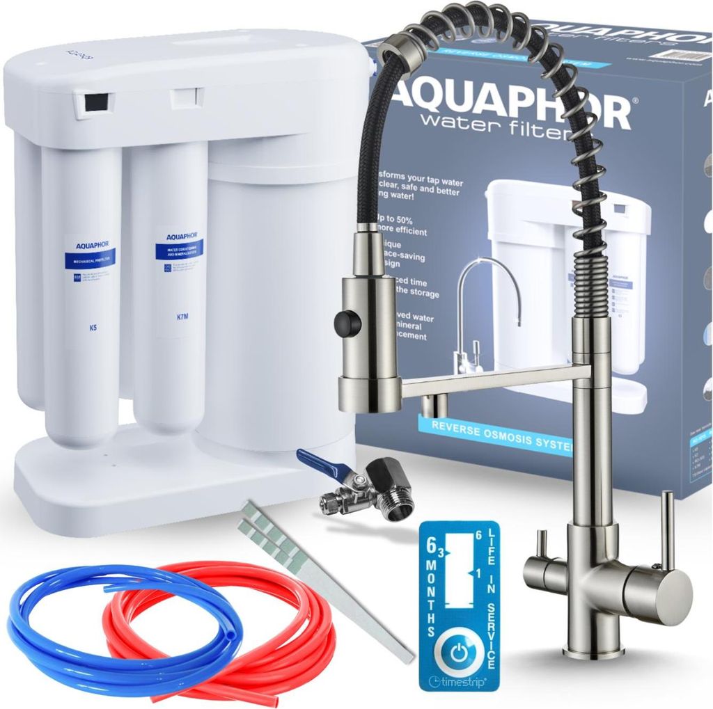 Robinet 3 voies de cuisine Aquaphor Morion avec douchette Image du produit 