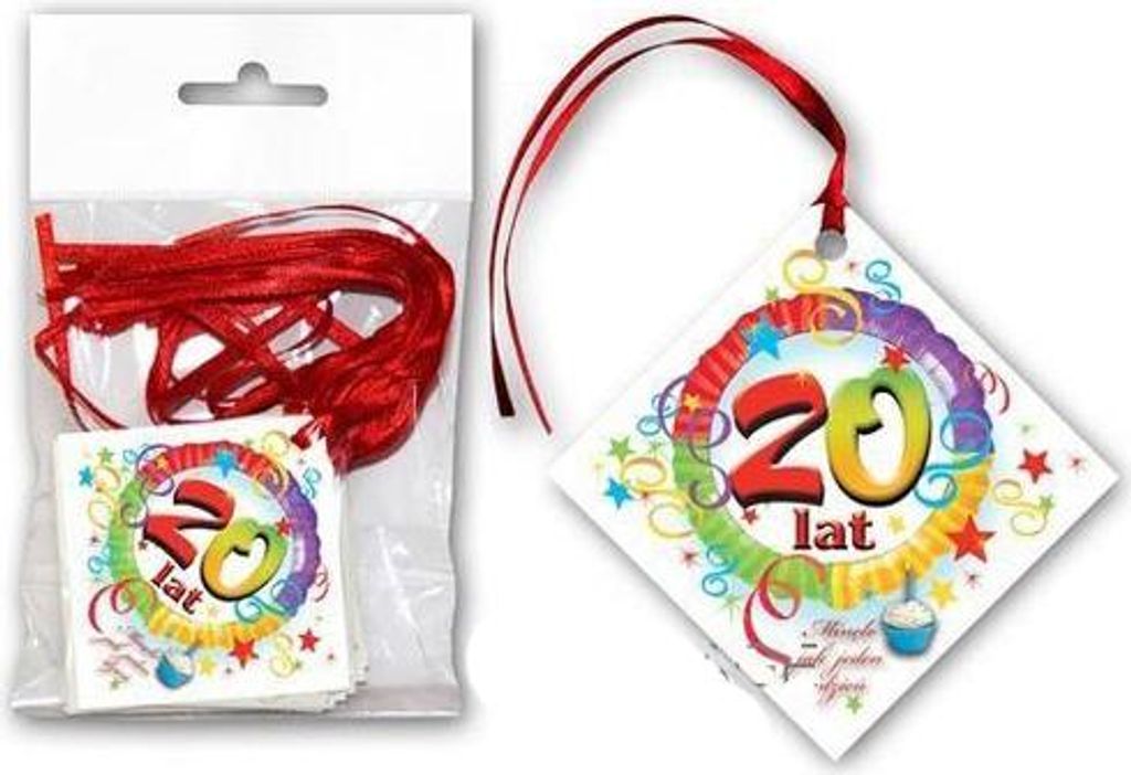 Anhänger zum 20. Geburtstag 20 Stk.