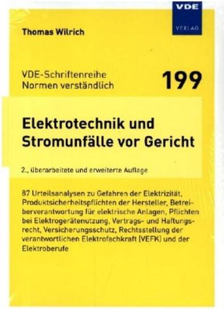 Elektrotechnik und Stromunfälle vor Gericht