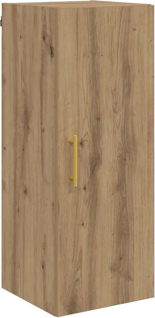 Organizzatore Parete Rovere Artigianale 34,5x34x90 cm | Arredo Verticale