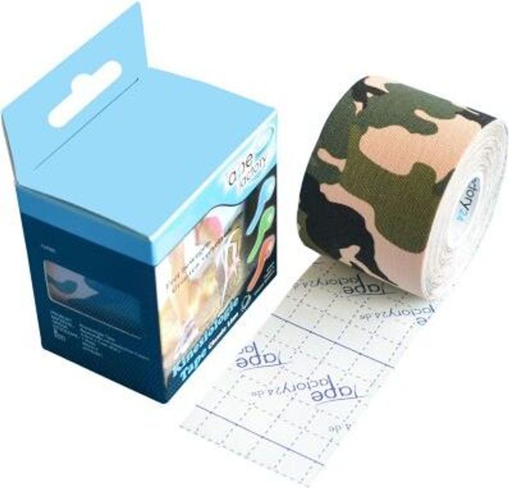 Tapefactory24 Classic Line Kinesiologie Tape 5cm x 5m camouflage