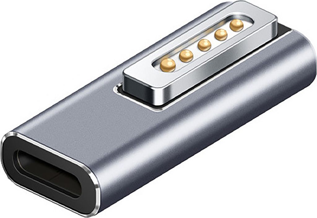 Adapter-Ladegerät Schnelle Ladung Magnetischer Aluminiumlegierung PD USB C an Magaz-Safe 2-Leistungskonverter für MacBook Air/Pro