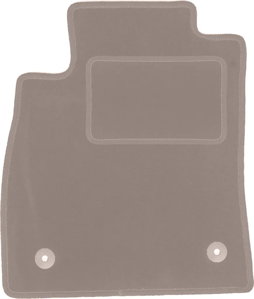 Tappetino conducente in velluto beige compatibile con Ford Puma II (2017-, crossover) – con fissaggi – su misura