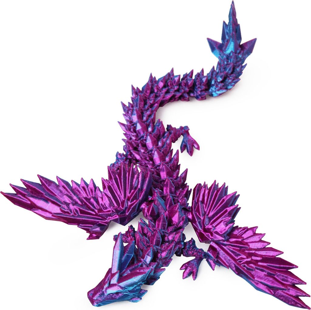 3D-gedruckte fliegende Drachenfigur, bewegliche Gelenke, chinesische Drachenfigur, artikuliertes geflügeltes Drachenmodell, Zappelspielzeug, Schre...