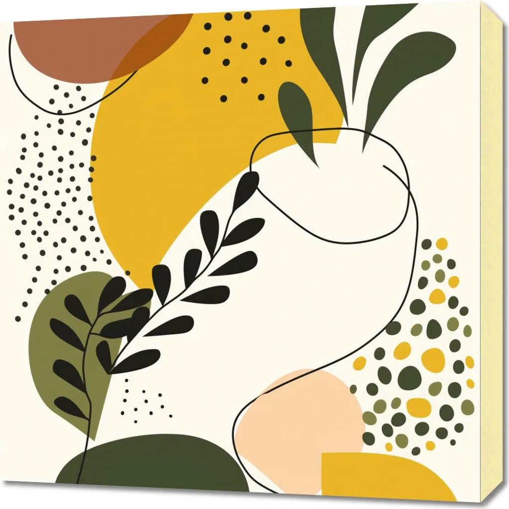 Quadro Quadrato 60x60 Botanico - Tendenza Urban Jungle 2024
