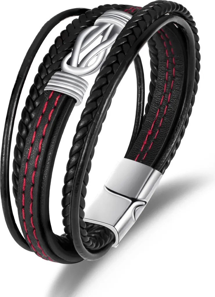 Bracciale INF Pelle Intrecciata Uomo Donna - Design Urban Minimal