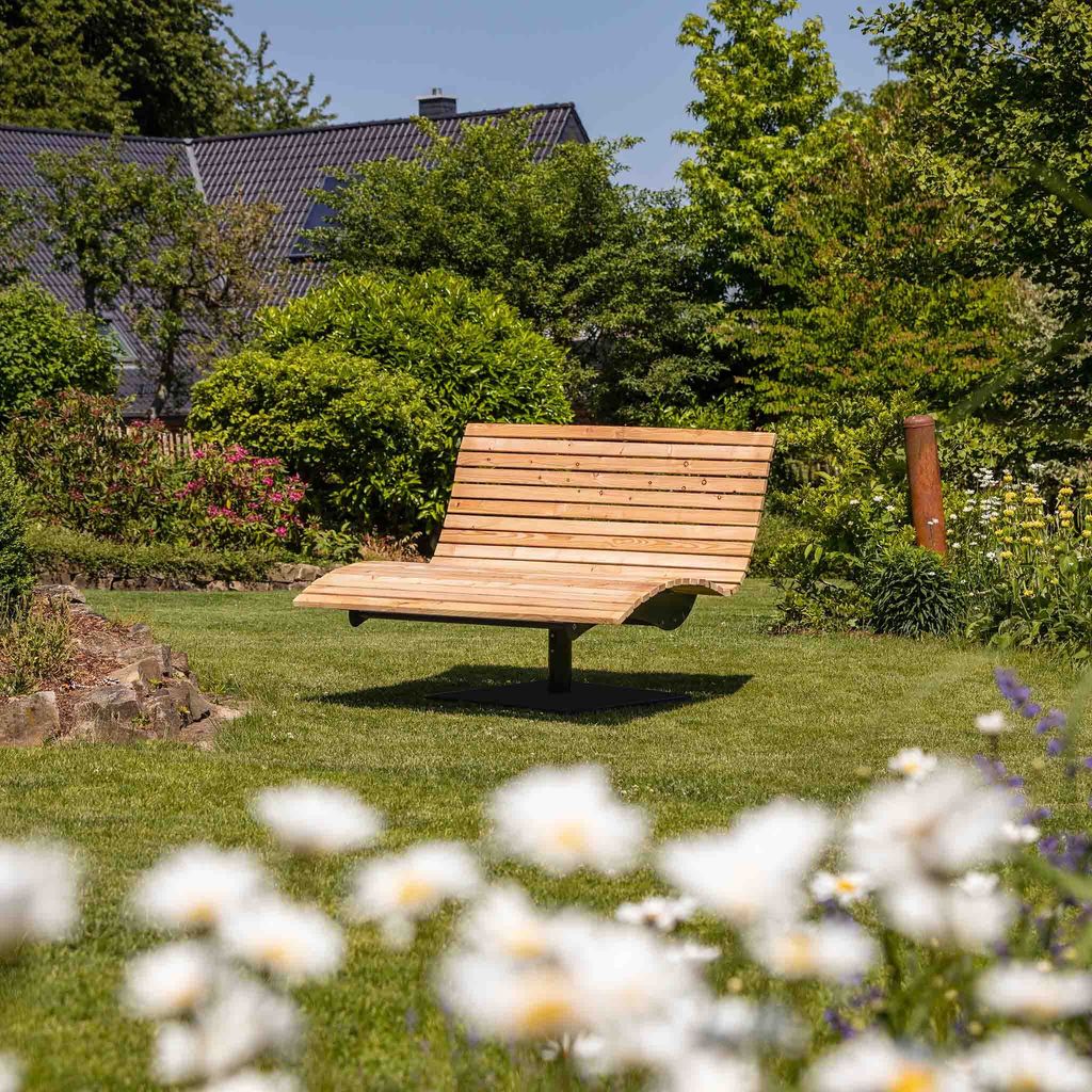 Waldsofa Swing mit Auflage und Schutzhülle, Lärche, 360° Produktbild 4