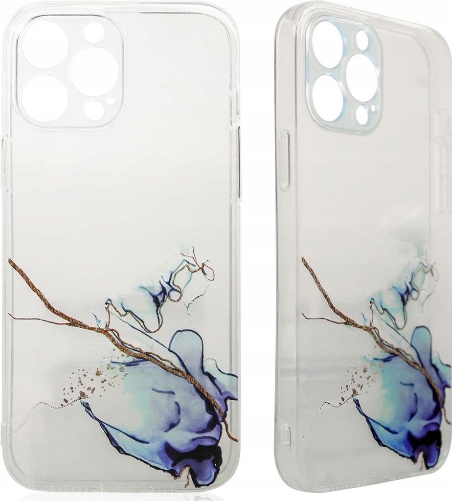 Marmor Etui Etui für Iphone 12 Pro Max Blau