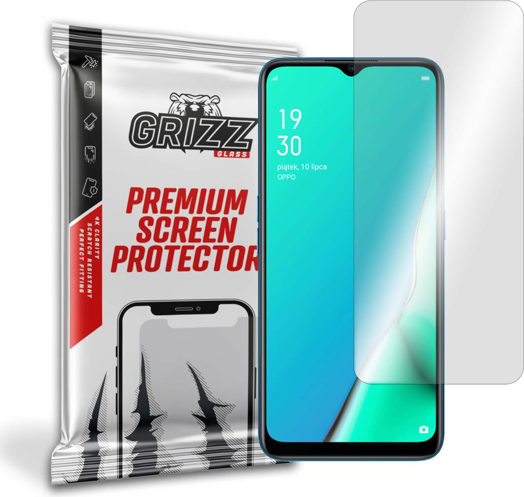 Hybriertes Glas GrizzGlass HybridGlass für Oppo A9 2020
