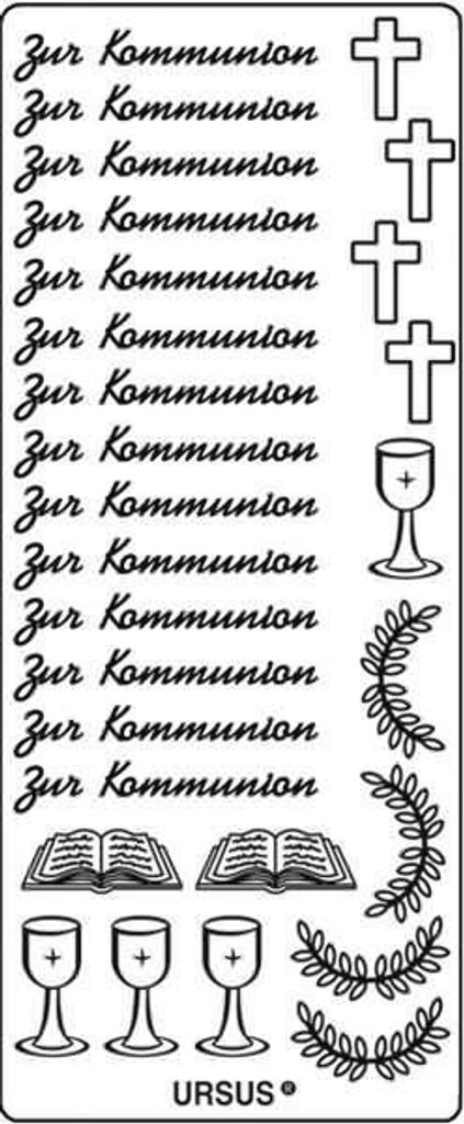 Kreativsticker 10x23cm Motiv 32 VE=5 Stück silber