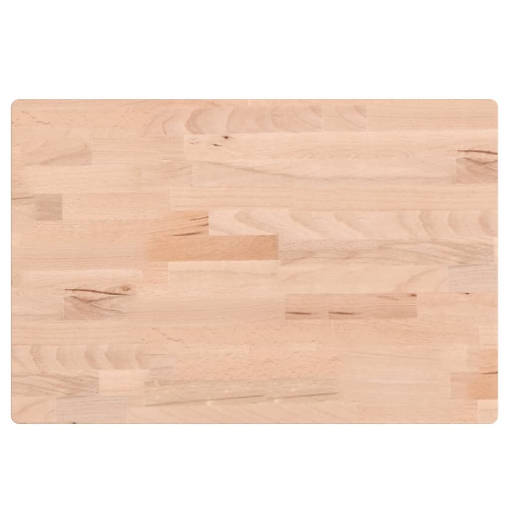 Tischplatte 60x40x1,5 cm Rechteckig Massivholz Buche