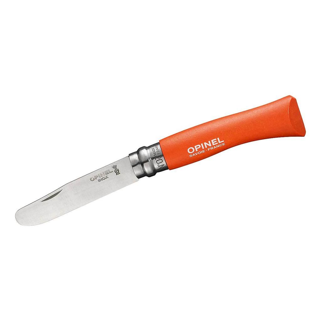 Couteau Opinel n° 07 pour enfants, orange - Fabriqué en Image du produit 