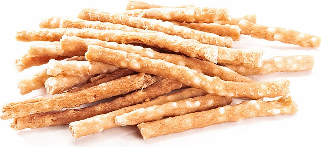 123... Hund dabei! - Hähnchen-Reis-Stickies 500g - Kaustange mit Hähnchen u. Reis - Hundesnack - Kaustangen für Hunde - Kaurollen für Hunde