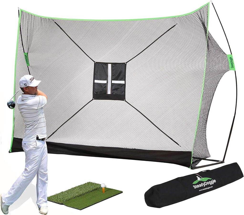Tréninková golfová síť SteadyDoggie s umělým trávníkem a Obrázek produktu 