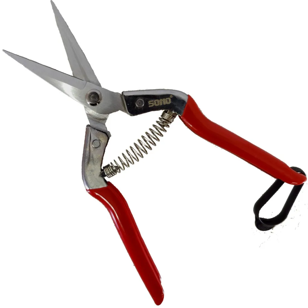 SONO® Cesoie per giardinaggio e raccolta - acciaio giapponese SK5 - lunghezza: 185 mm - con gancio