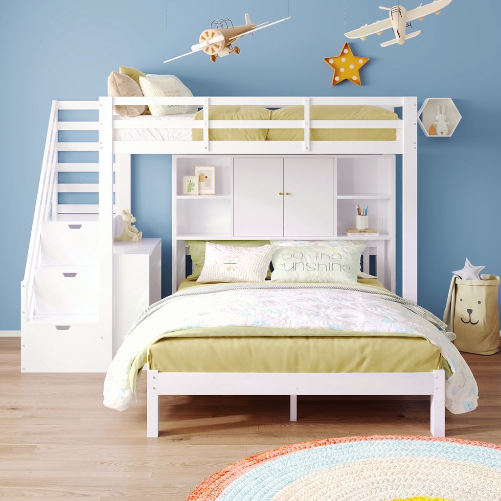 Letto a castello per bambini MODFU 90x200 cm e 140x200 cm Immagine del prodotto 
