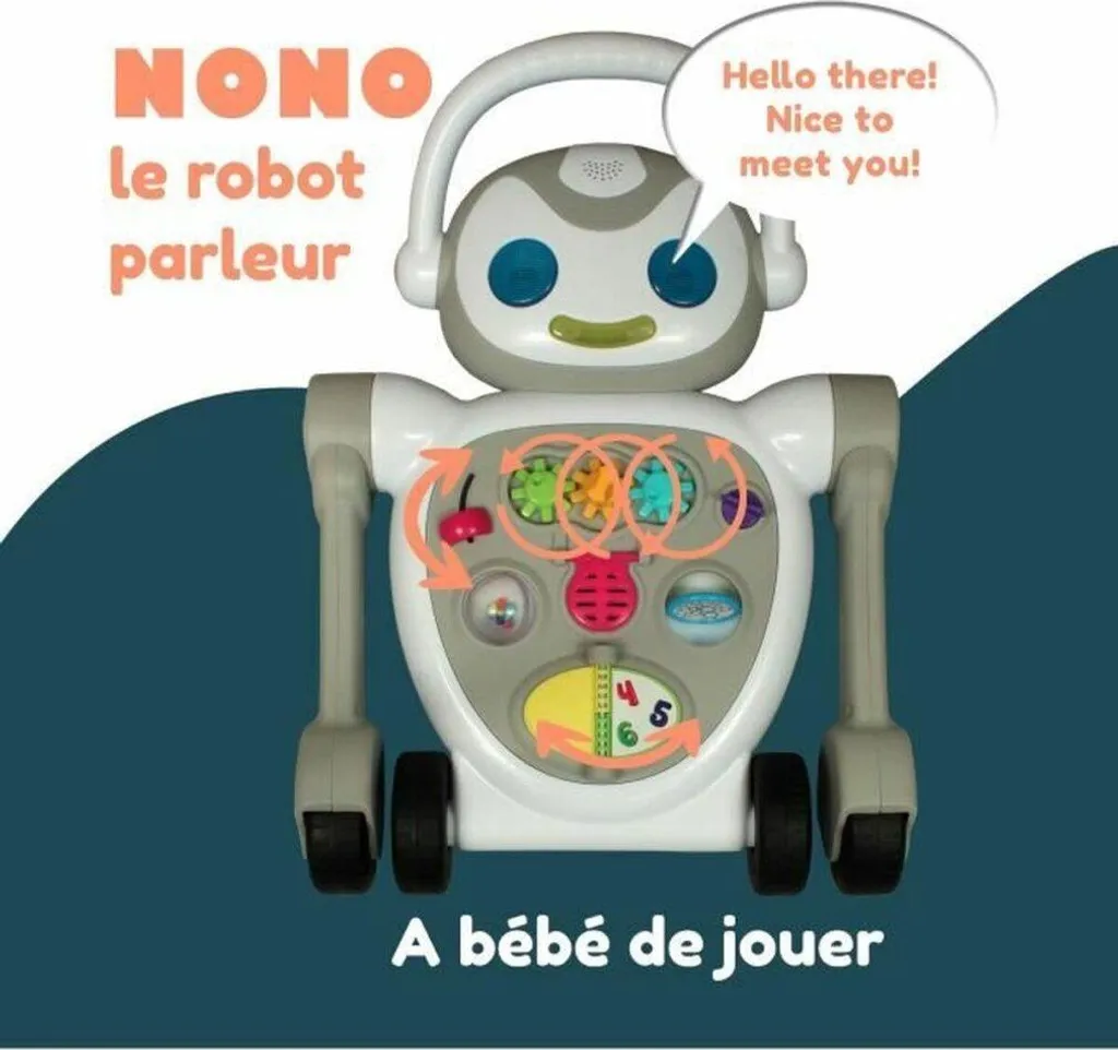 Trotteur et Centre d'éveil Bébé Bambisol avec Tablette de Jeux Multi