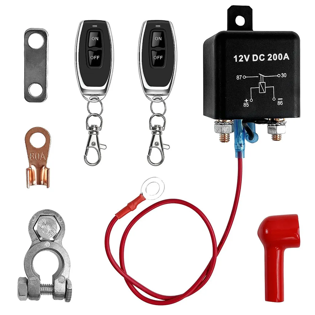 Coupe-batterie 12V 200A télécommandé pour couper le courant de votre auto